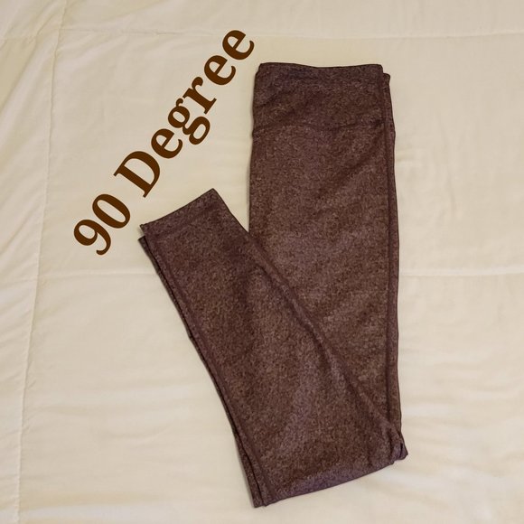 90° by Reflex heather brown ankle leggings Sz: S - Picture 1 of 4